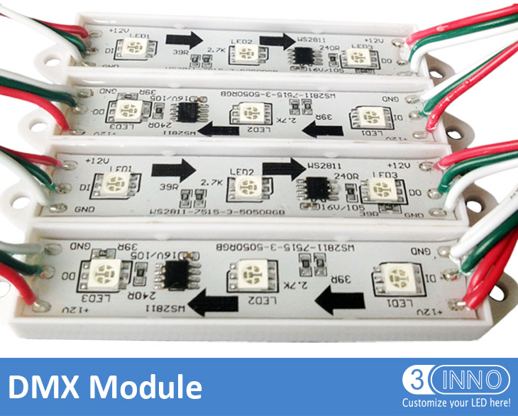 Módulo de LED DMX (75x15mm)