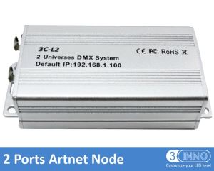 Artnet para DMX Interface 2 portas