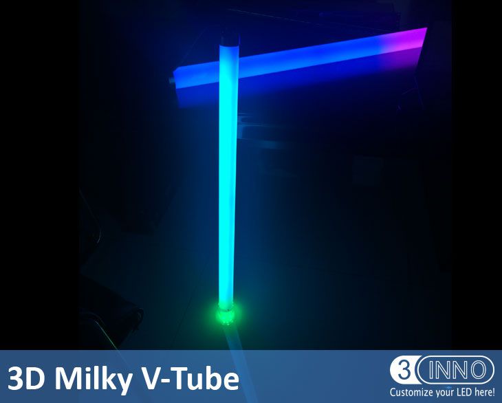 RGB LED tubo tubo Vertical 3D DMX leitoso verticais tubo tubo LED luz 3D levou meteoro neve LED luzes LED meteoro Madrix compatível com luzes LED Vertical tubo