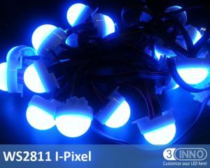 Ronda 30 mm LED Piont Light 12V Digital RGB LED Pixel WS2811 LED String Lights