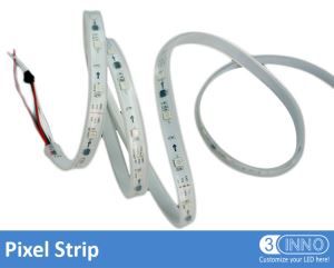DMX Strip Pixel Strip Strip vídeo tira flexível IP65 tira Madrix Strip Strip NEnttec WS2811 LED tira flexível RGB tira flexível de LED DC12V Pixel tira