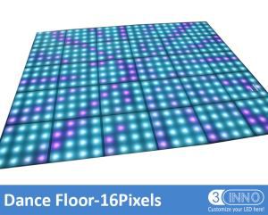 DMX dança piso-16 Pixels