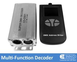 DMX decodificador LED DMX decodificador 512 canais DMX decodificador DMX endereço escritor DMX512 decodificador DMX conversor DMX para WS2811 decodificador Super LED Dimmer